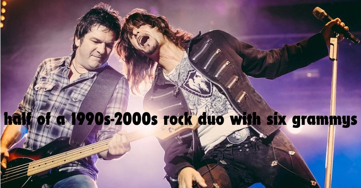 half of a 1990s-2000s rock duo with six grammys