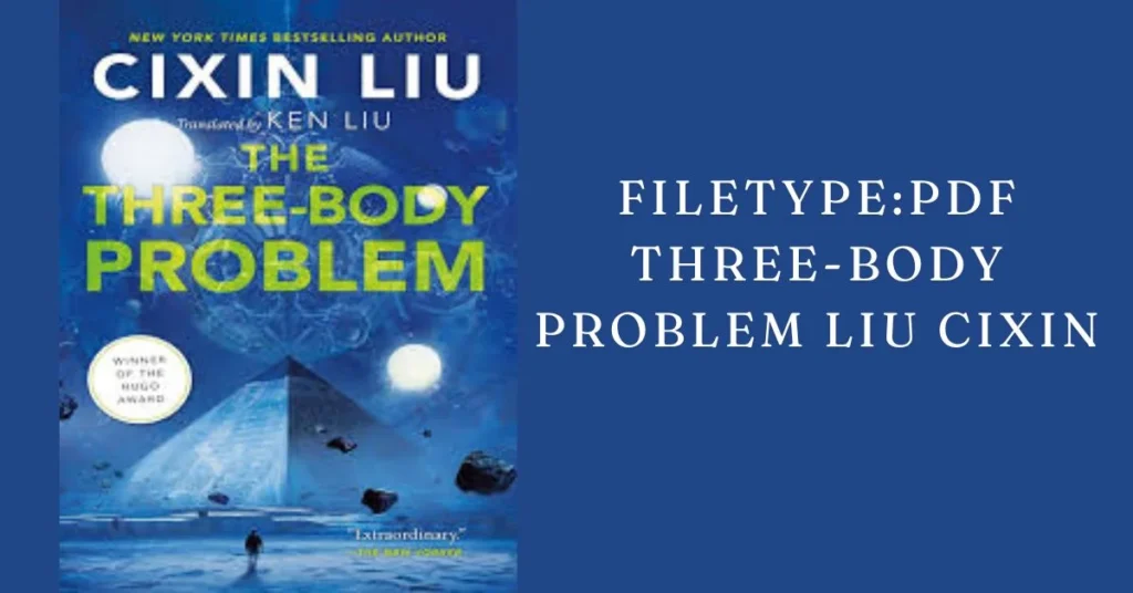 filetype:pdf Three-Body Problem Liu Cixin