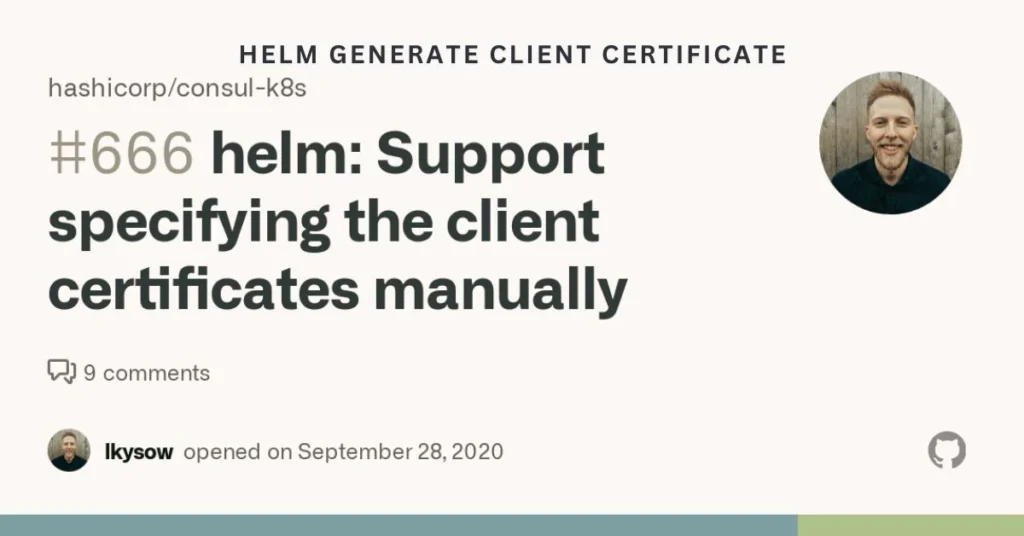 helm generate client certificate