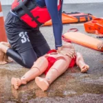 lifeguard or a beachgoer