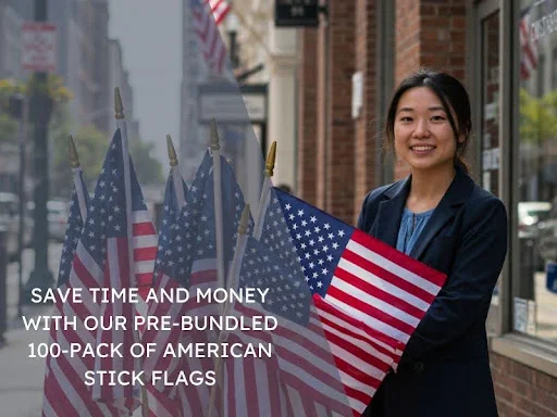 American stick flags