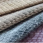 Crocodile embossed leather