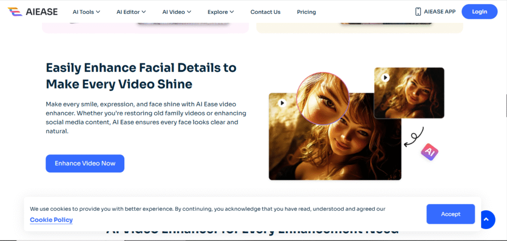 AI video enhancer