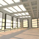 can an art exhibition room have windows