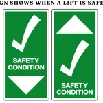 this sign shows when a lift is safe to use