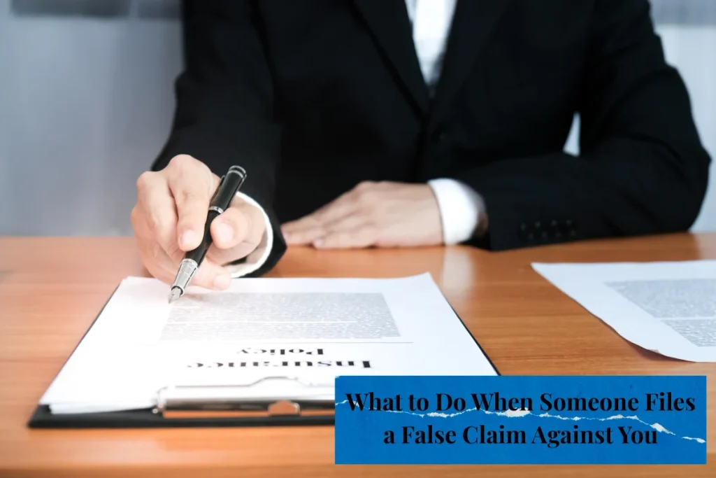 False Claim Against You