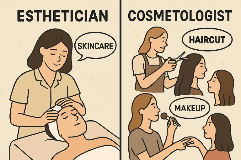 Esthetician vs. Cosmetologist