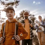 family hiking