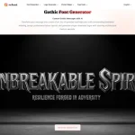 Gothic font generator