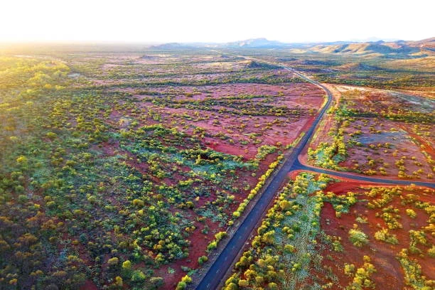 endless desert landscape aerial view symbolizing immensheid vastness