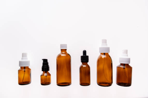 Glass dropper bottles