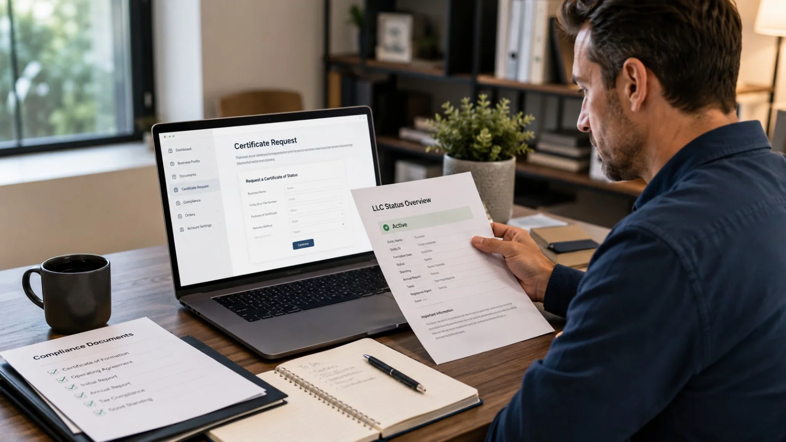 Certificate of Good Standing LLC