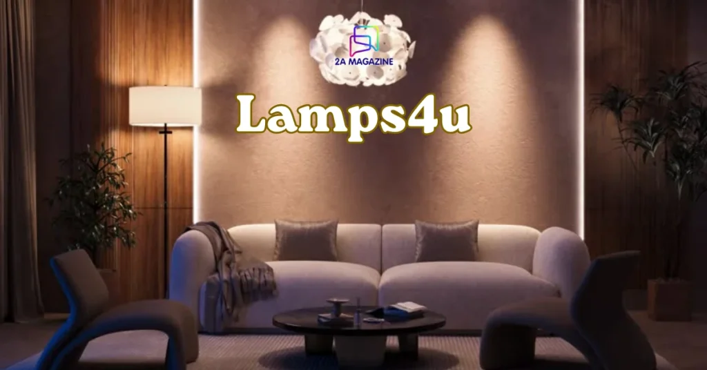 Lamps4U modern pendant lighting in a warm living room interior