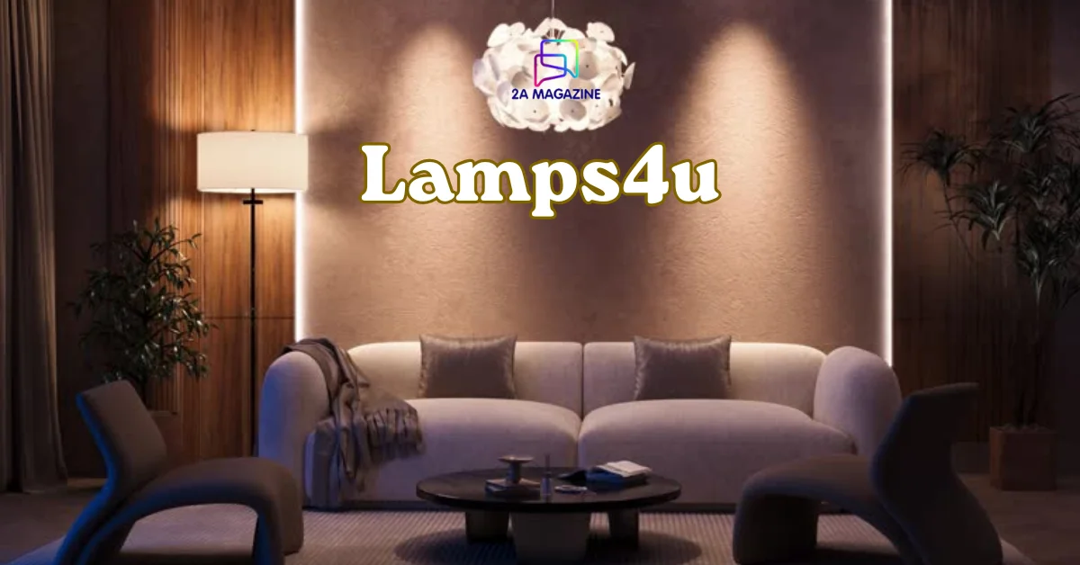 Lamps4U modern pendant lighting in a warm living room interior