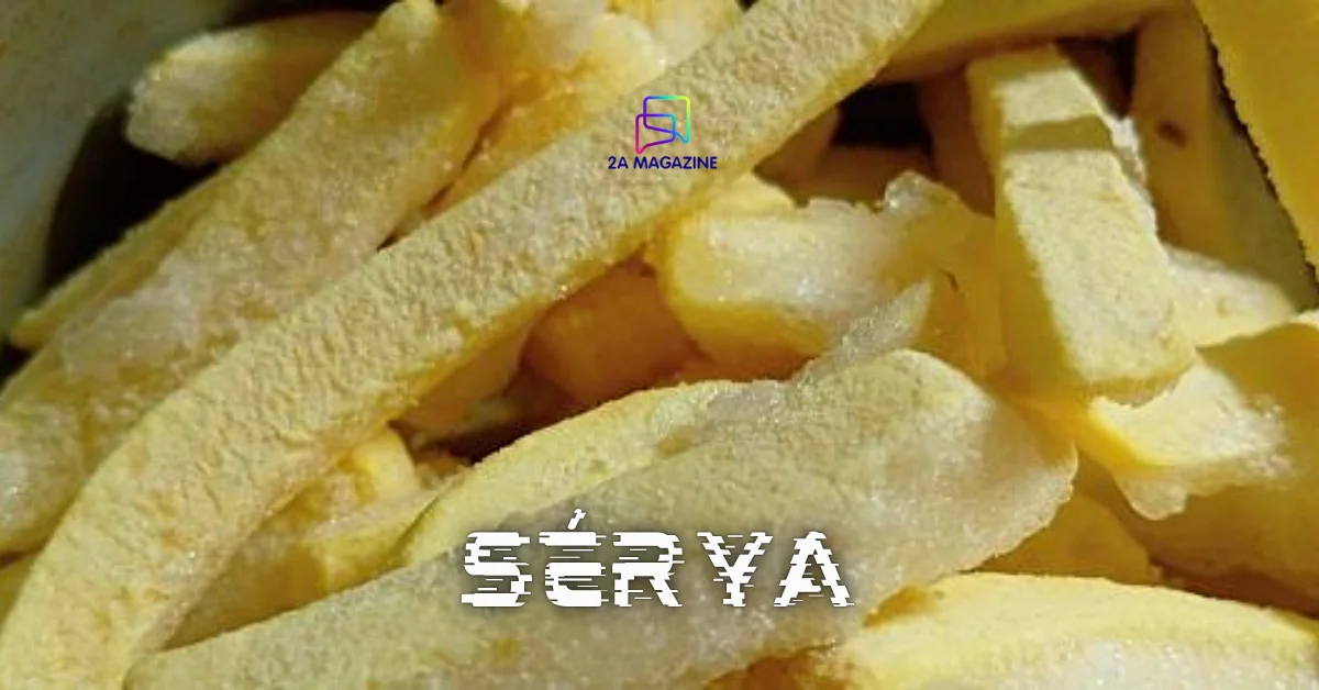 Elegant minimalist typography showing the word Sérya as a modern digital brand identity