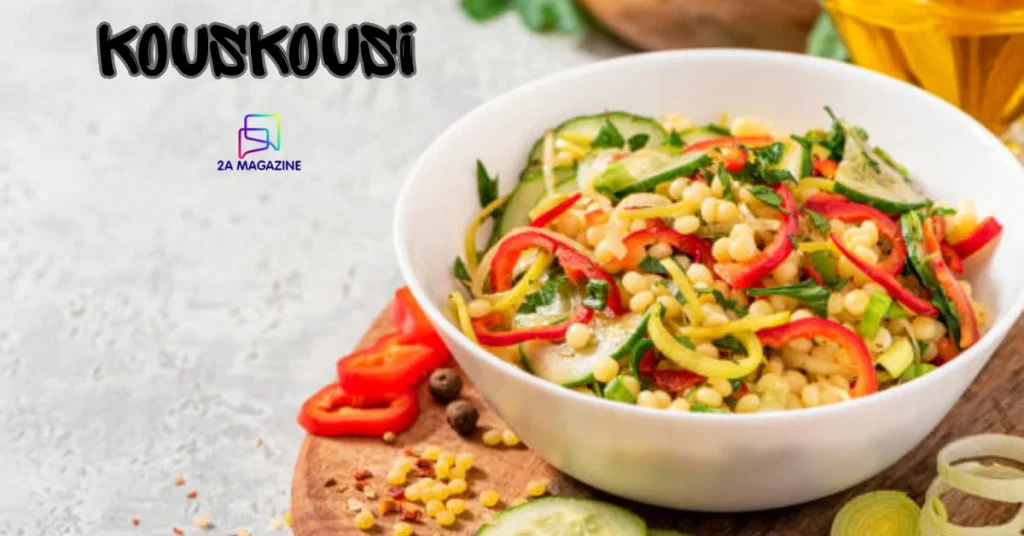 kouskousi traditional North African bowl with vegetables and lamb