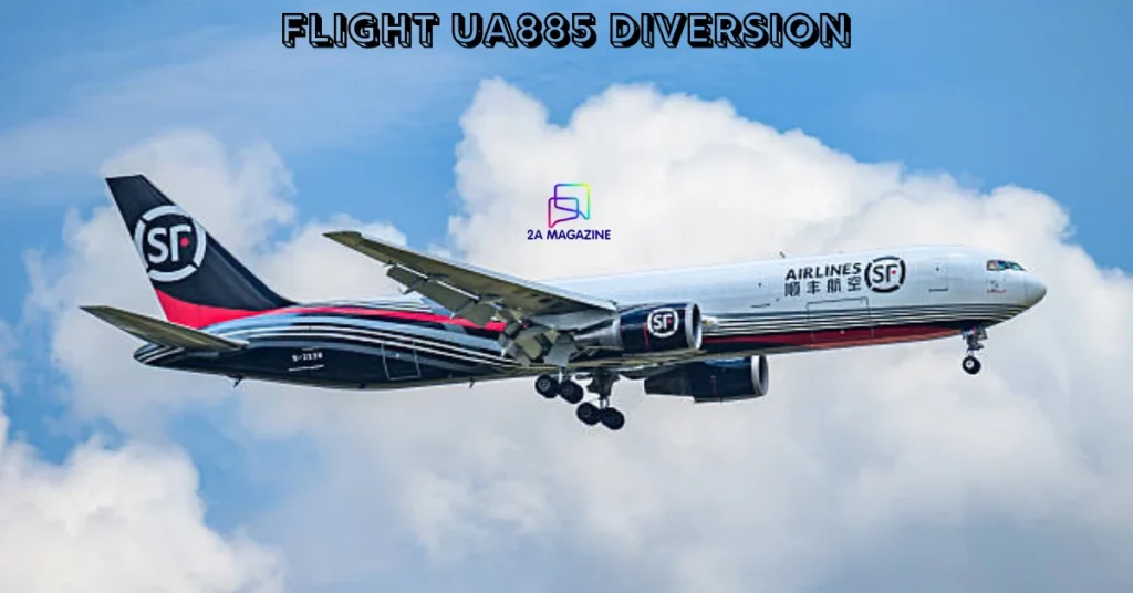United Airlines Boeing 767-400ER on runway before takeoff, similar to aircraft used in UA885 diversion