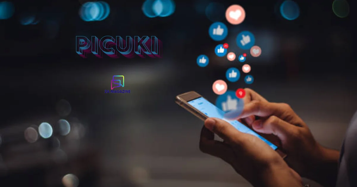 Person anonymously browsing a public Instagram profile using Picuki on a smartphone
