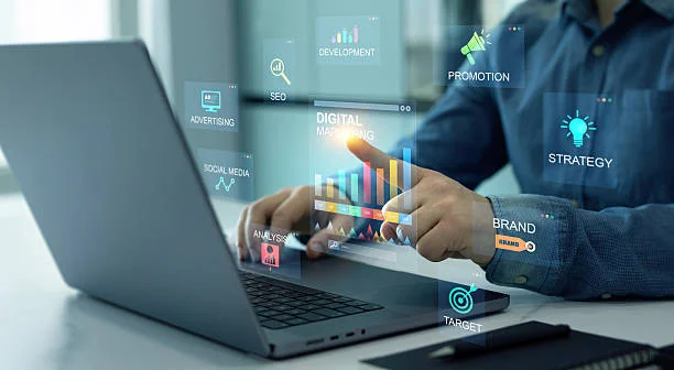 Digital marketing team reviewing search ranking data before choosing an SEO service