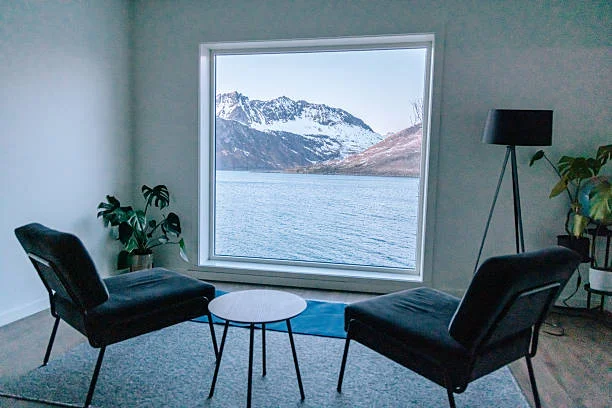 modern Zen living room with natural materials and smart home technology representing homecz design philosophy