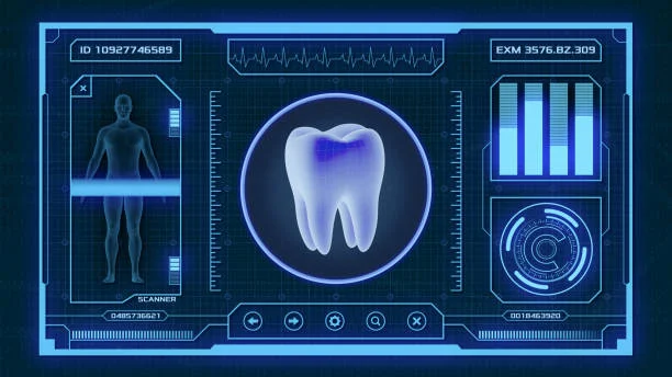 BrassSmile AI smile analysis tool evaluating tooth color symmetry and alignment on screen