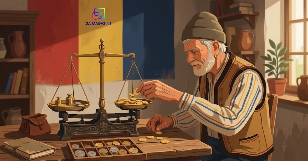 Renteaza concept illustration showing balance scale with coins symbolizing profitability