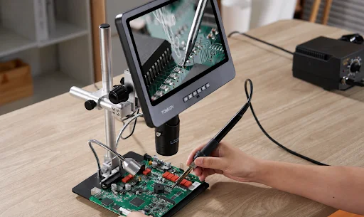 digital microscope knife inspection