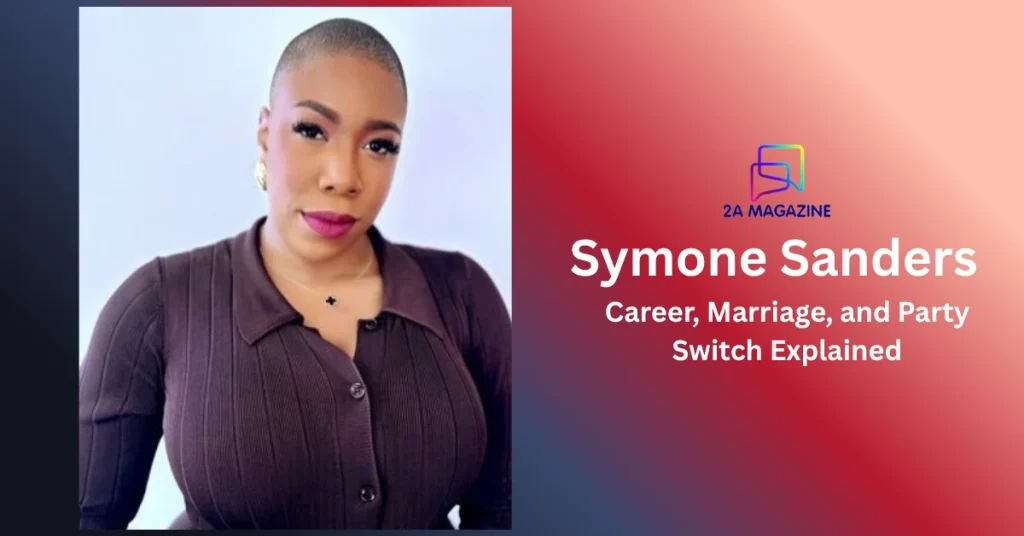 Symone Sanders-Townsend, MS NOW co-host, in a brown top — career, marriage and party switch explained