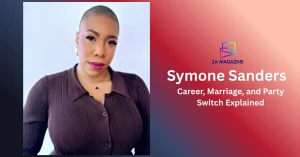 Symone Sanders-Townsend, MS NOW co-host, in a brown top — career, marriage and party switch explained