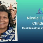 Nicole Flenory portrait with text overlay: 'Nicole Flenory Children - Meet Demetrius and Dilan Steele