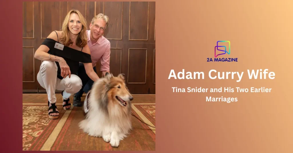 Adam Curry with wife Tina Snider and their collie Reveille at a Ronald McDonald House Charities event in Austin