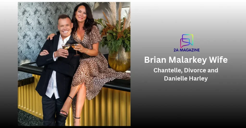 Brian Malarkey and Danielle Harley toasting with cocktails — featured image for the Brian Malarkey wife