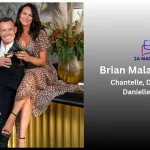 Brian Malarkey and Danielle Harley toasting with cocktails — featured image for the Brian Malarkey wife
