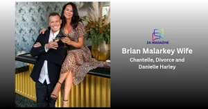 Brian Malarkey and Danielle Harley toasting with cocktails — featured image for the Brian Malarkey wife