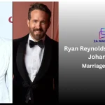Scarlett Johansson and Ryan Reynolds split portrait with 2A Magazine branding for their marriage and divorce story.