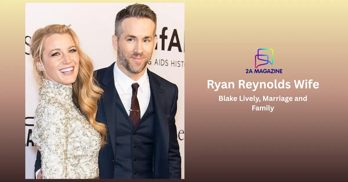 Ryan Reynolds' wife Blake Lively with Ryan Reynolds posing together on the amfAR gala red carpet
